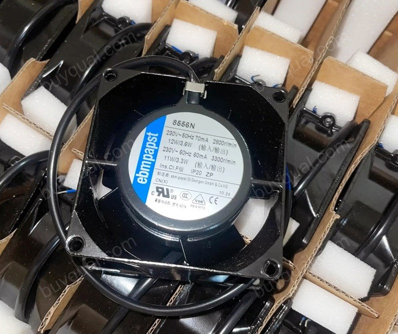 Ebmpapst 8556N 230V 70/60mA 12/11W 2wires Cooling Fan Ebmpapst 8556N 230V 70/60mA 12/11W 2wires Cooling Fan